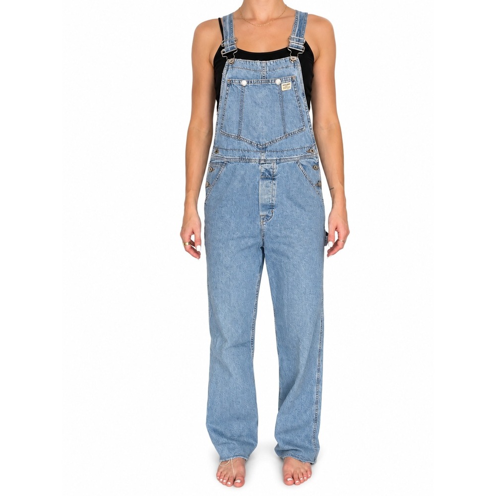 Vintage Guess Jeans Denim Overalls Light Wash Straight Leg
